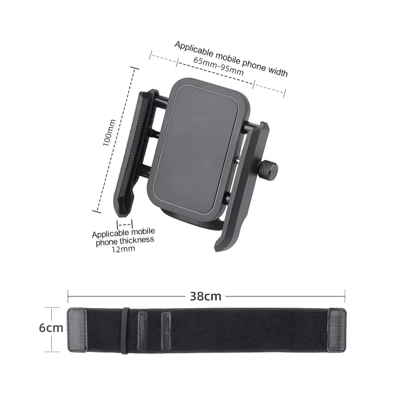 Multi-Function Phone Holder for Car 360 Rotation Wristband Mobile Support Universal Phone Stand for Sports Cycling Motorcycle