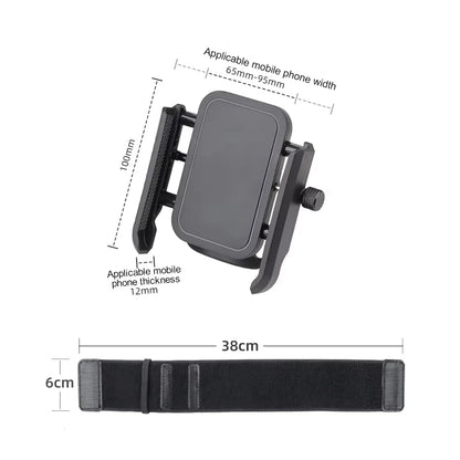 Multi-Function Phone Holder for Car 360 Rotation Wristband Mobile Support Universal Phone Stand for Sports Cycling Motorcycle