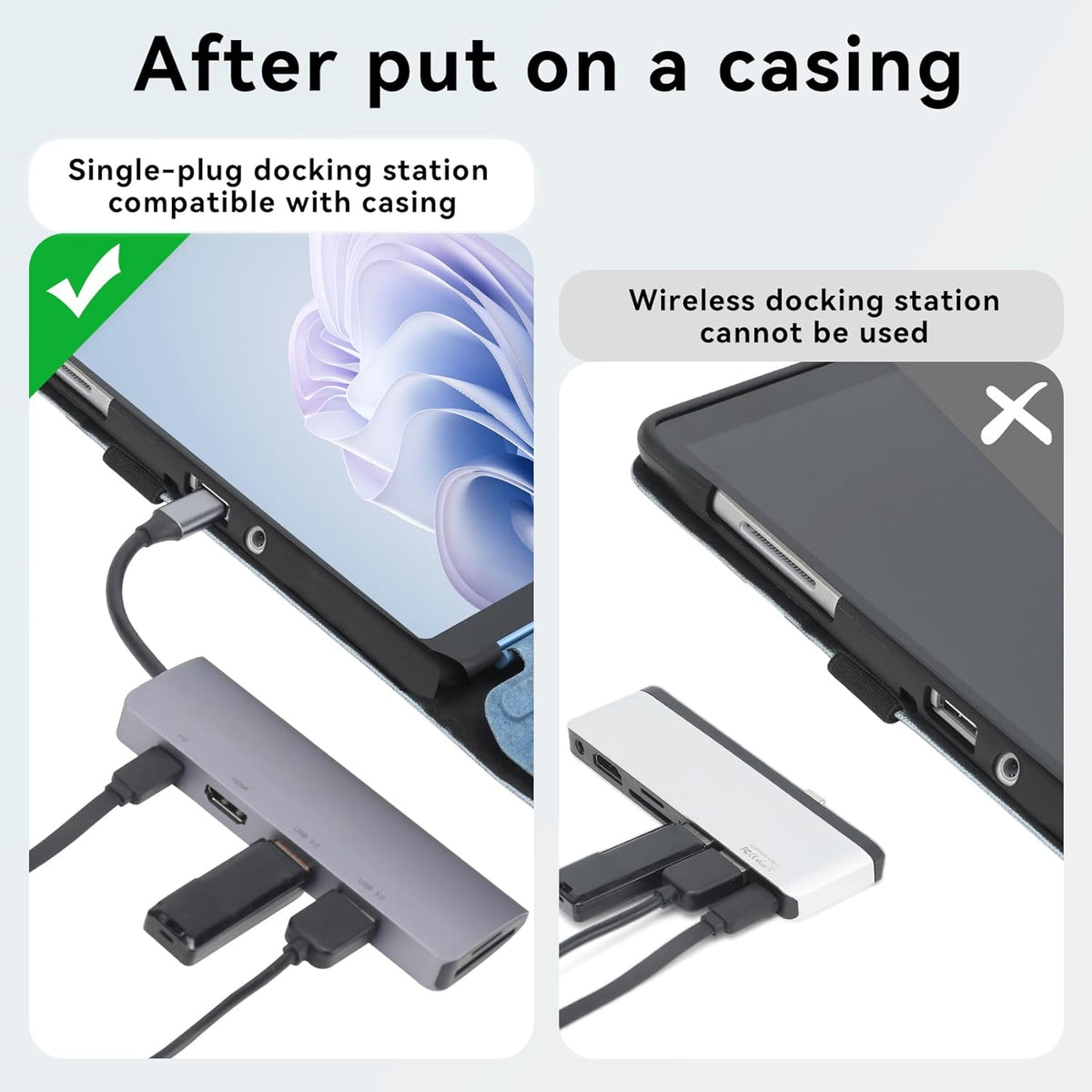 Case for Surface Go 4/Go 3/Go 2/Go, Stylus Holder, Multiple Angle