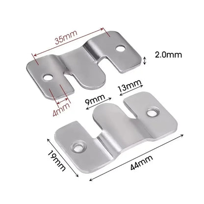 Stainless Steel Interlock Hanging Buckle Heavy Duty Photo Frame Hook Wall Mounted Flush Mount Brackets for Furniture Connector
