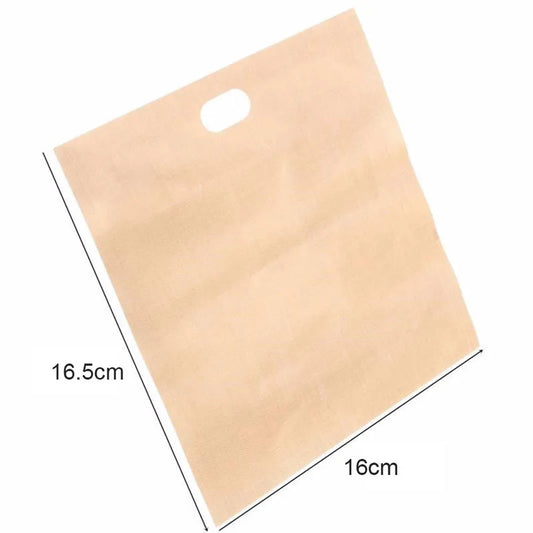 5Pcs/Set Reusable Toaster Bag Non Stick Bread Bag Sandwich Bags Fiberglass Toast Microwave Heating Pastry Tools