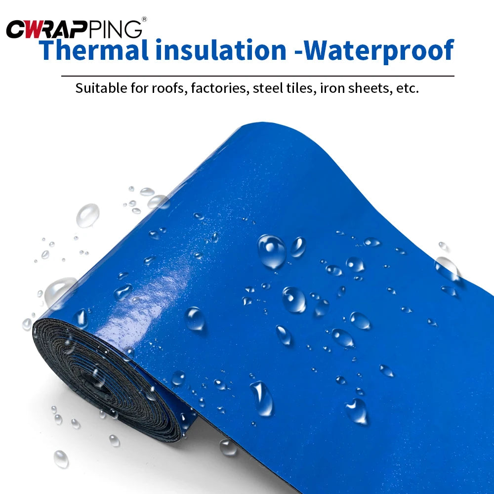 Self-Adhesive Waterproof Roof Leak Repair Tape Viscous Sealing Crack Resistance Heat Insulation Renovation Tape for Home Repair