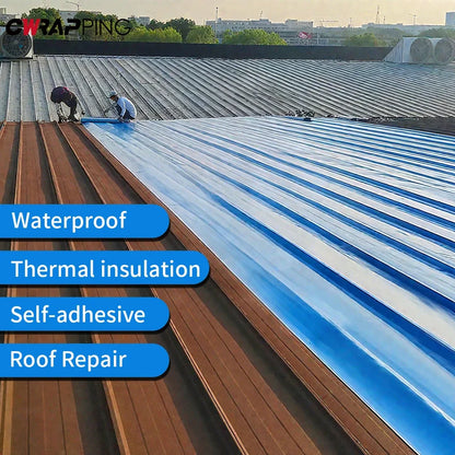 Self-Adhesive Waterproof Roof Leak Repair Tape Viscous Sealing Crack Resistance Heat Insulation Renovation Tape for Home Repair